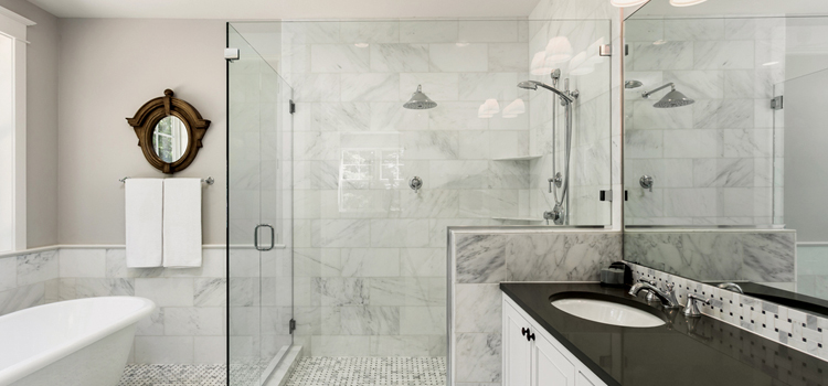 bathroom shower door installation in Lake Forest